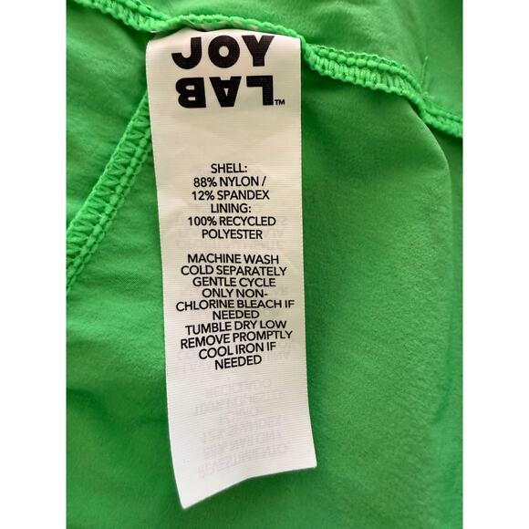 JoyLab Neon Green Running Shorts Women’s XL High Waist Lined Active Athletic - Picture 7 of 7